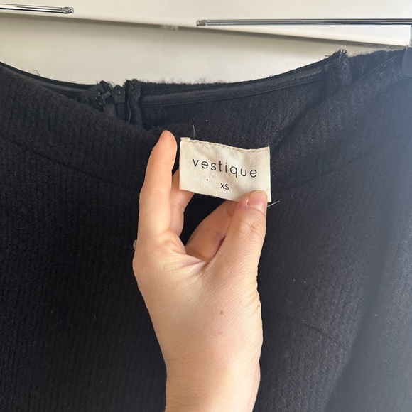 Black Mini Sweater Dress - Picture 4 of 6